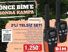 PROWARE 2'Lİ TELSİZ SETİ